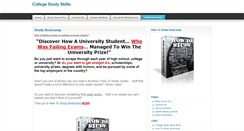 Desktop Screenshot of college-study-skills.com